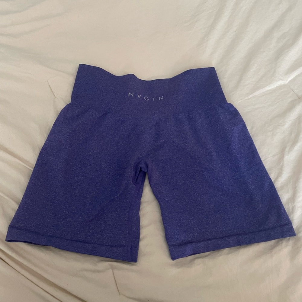 NVGTN Women's High-Waisted Purple Bike Shorts